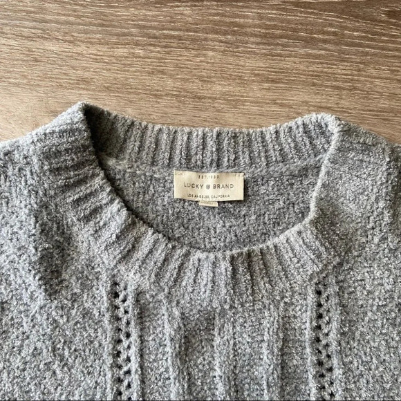 Lucky  Brand Soft Crew Neck Sweater - Picture 9 of 16